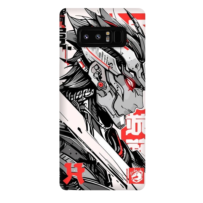 Galaxy Note 8 StrongFit Samurai Red Cyborg by LM2Kone