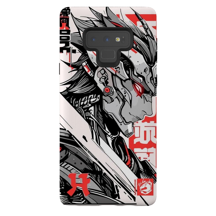 Galaxy Note 9 StrongFit Samurai Red Cyborg by LM2Kone