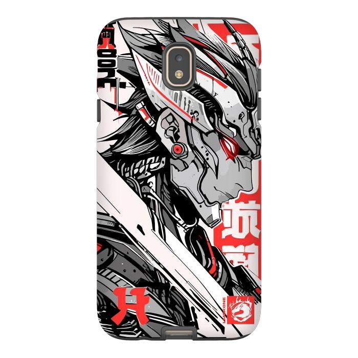 Galaxy J7 StrongFit Samurai Red Cyborg by LM2Kone