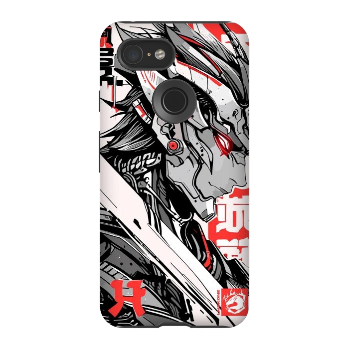 Pixel 3 StrongFit Samurai Red Cyborg by LM2Kone