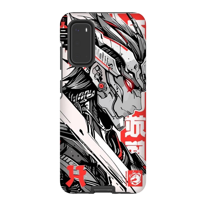 Galaxy S20 StrongFit Samurai Red Cyborg by LM2Kone