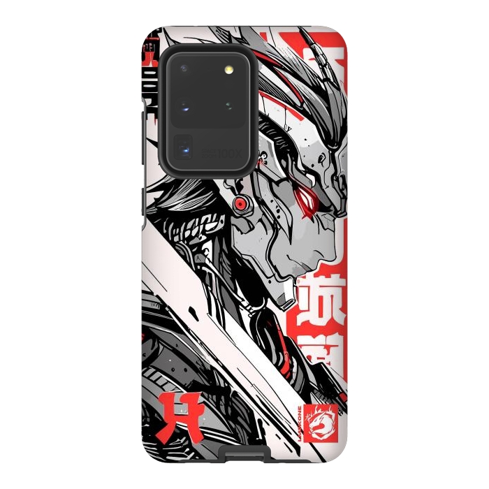 Galaxy S20 Ultra StrongFit Samurai Red Cyborg by LM2Kone