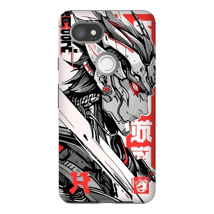 Pixel 2XL StrongFit Samurai Red Cyborg by LM2Kone