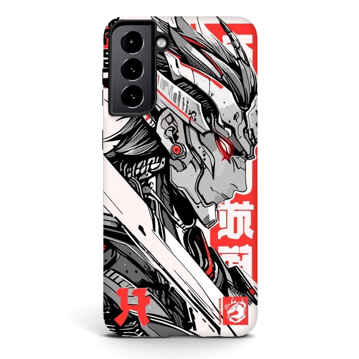 Galaxy S21 StrongFit Samurai Red Cyborg by LM2Kone