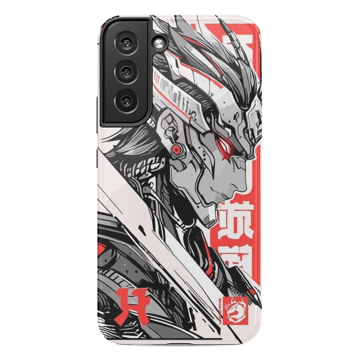 Galaxy S22 plus StrongFit Samurai Red Cyborg by LM2Kone