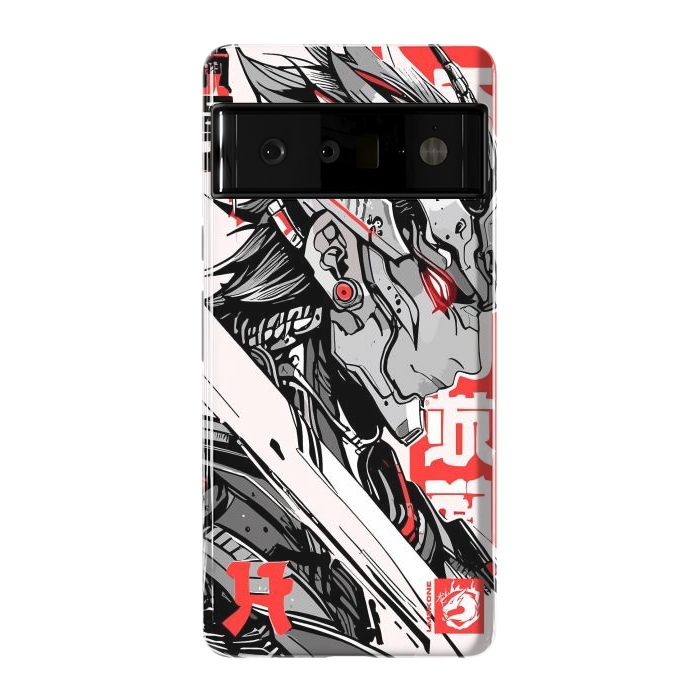 Pixel 6 Pro StrongFit Samurai Red Cyborg by LM2Kone