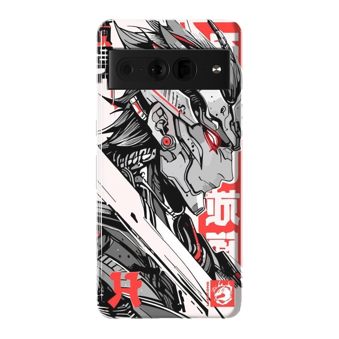 Pixel 7 Pro StrongFit Samurai Red Cyborg by LM2Kone