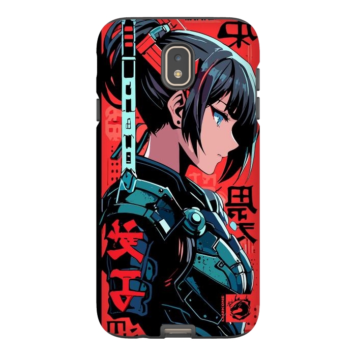 Galaxy J7 StrongFit Cyberpunk Kanji Woman by LM2Kone