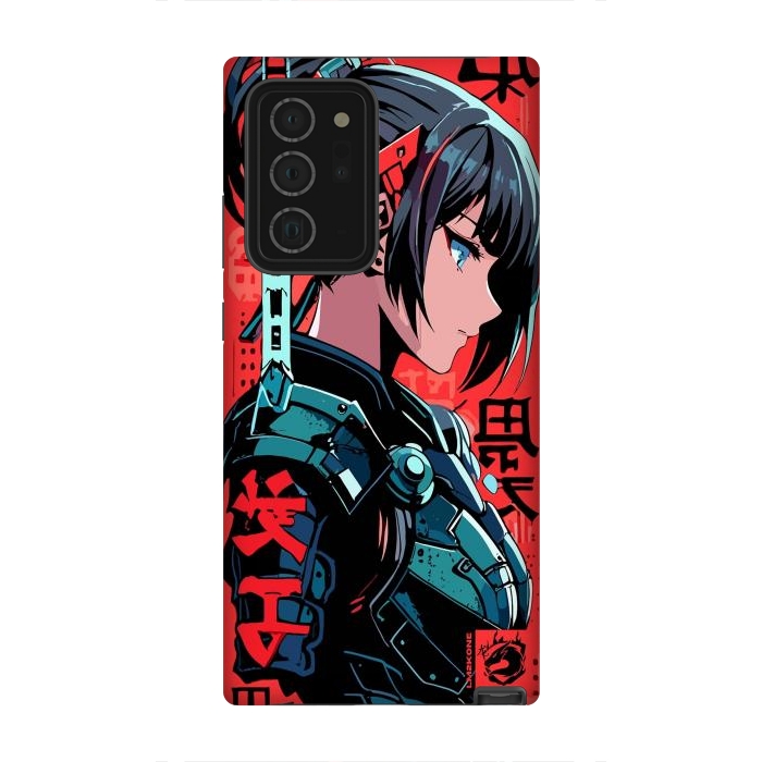 Galaxy Note 20 Ultra StrongFit Cyberpunk Kanji Woman by LM2Kone