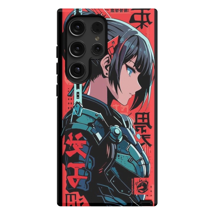 Galaxy S24 Ultra StrongFit Cyberpunk Kanji Woman by LM2Kone