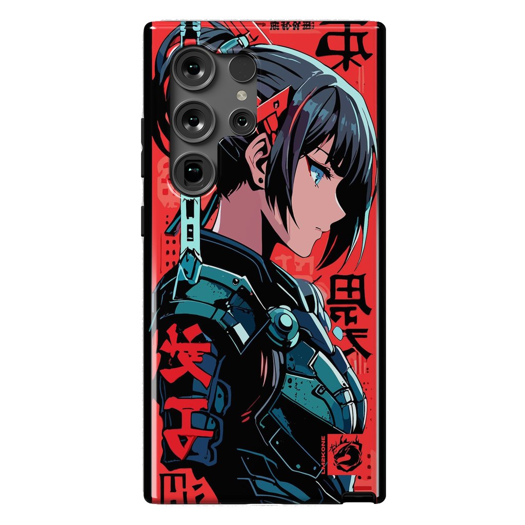 Galaxy S24 Ultra StrongFit Cyberpunk Kanji Woman by LM2Kone