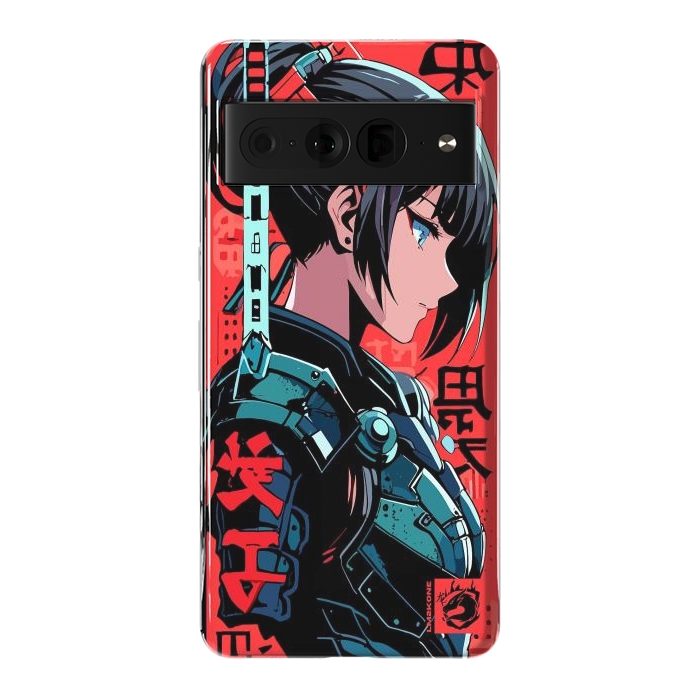 Pixel 7 Pro StrongFit Cyberpunk Kanji Woman by LM2Kone