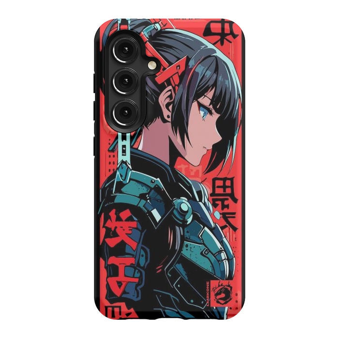 Galaxy S24 StrongFit Cyberpunk Kanji Woman by LM2Kone