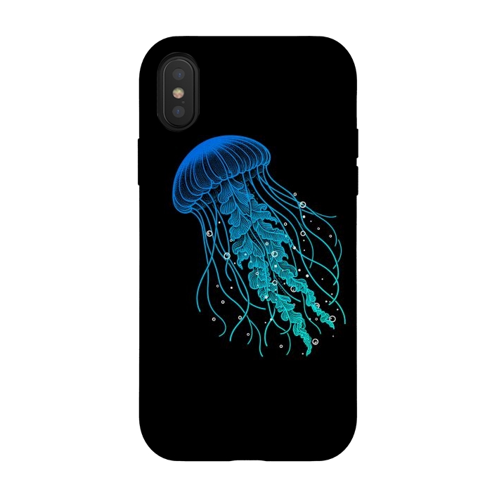 iPhone Xs / X StrongFit Jellyfish by Mitxel Gonzalez