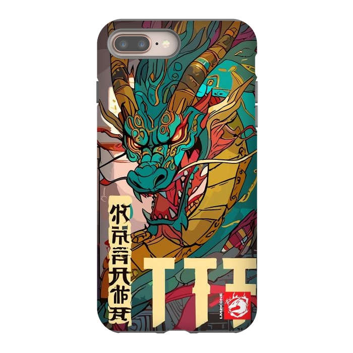 iPhone 7 plus StrongFit Epic Kanji Dragon by LM2Kone