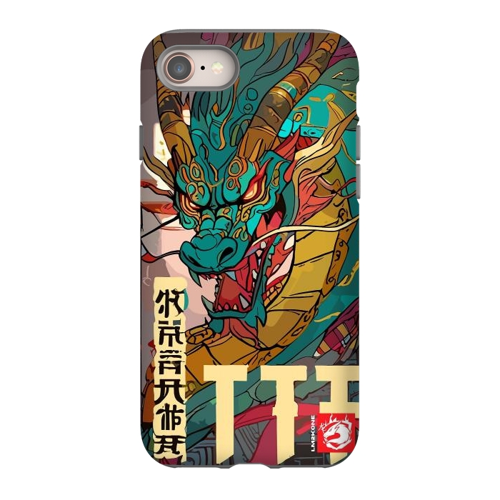 iPhone 8 StrongFit Epic Kanji Dragon by LM2Kone