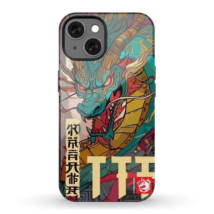 iPhone 13 StrongFit Epic Kanji Dragon by LM2Kone