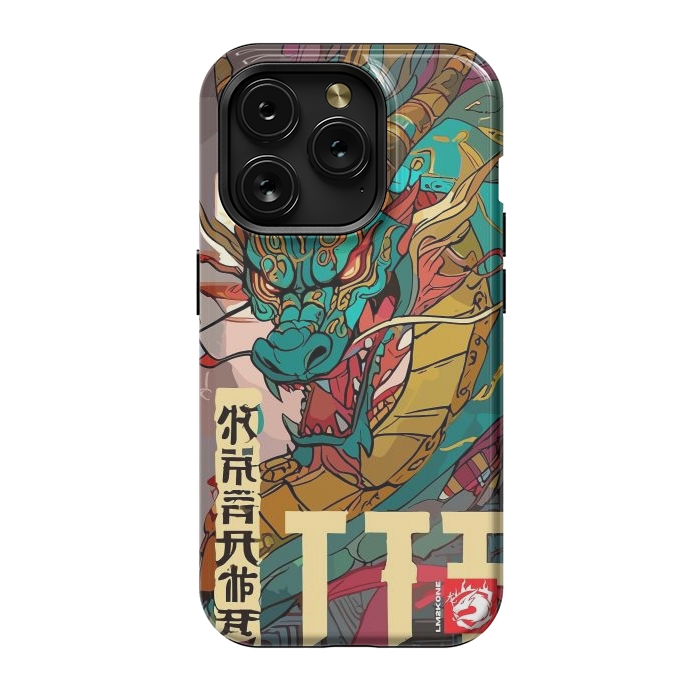 iPhone 15 Pro StrongFit Epic Kanji Dragon by LM2Kone