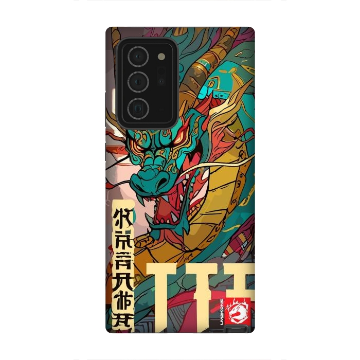 Galaxy Note 20 Ultra StrongFit Epic Kanji Dragon by LM2Kone