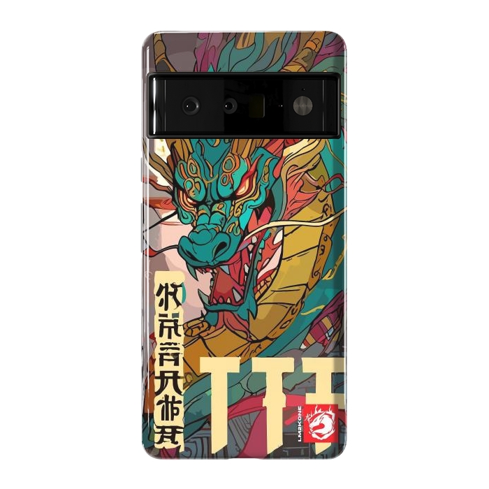 Pixel 6 Pro StrongFit Epic Kanji Dragon by LM2Kone