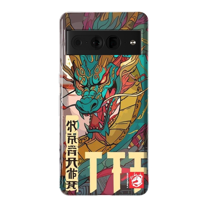 Pixel 7 Pro StrongFit Epic Kanji Dragon by LM2Kone