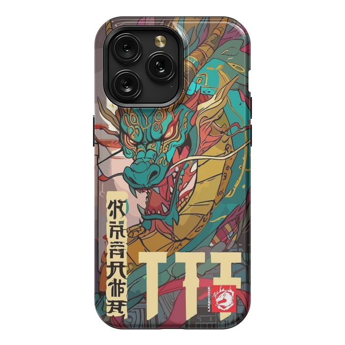 iPhone 15 Pro Max StrongFit Epic Kanji Dragon by LM2Kone