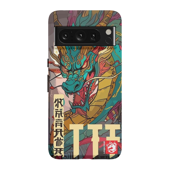 Pixel 8 Pro StrongFit Epic Kanji Dragon by LM2Kone