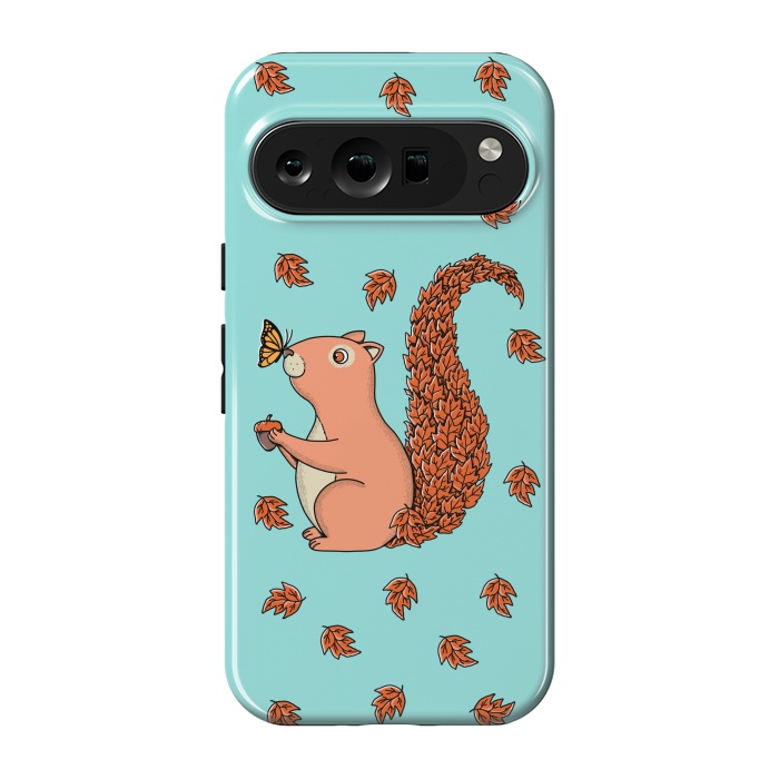 Pixel 9 pro StrongFit Squirrel and Butterfly by Coffee Man