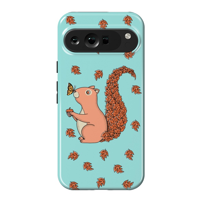 Pixel 9 Pro XL StrongFit Squirrel and Butterfly by Coffee Man