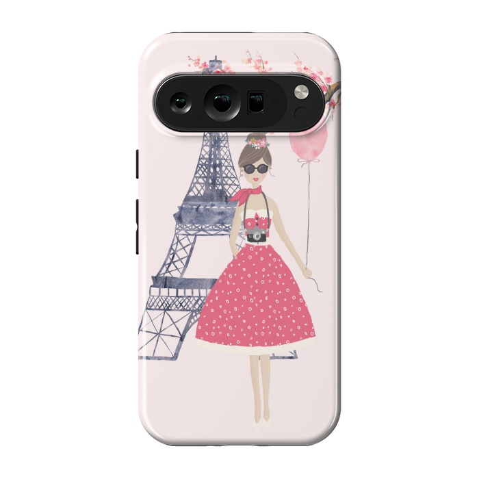 Pixel 9 pro StrongFit Trendy Girl in Spring in Paris by DaDo ART