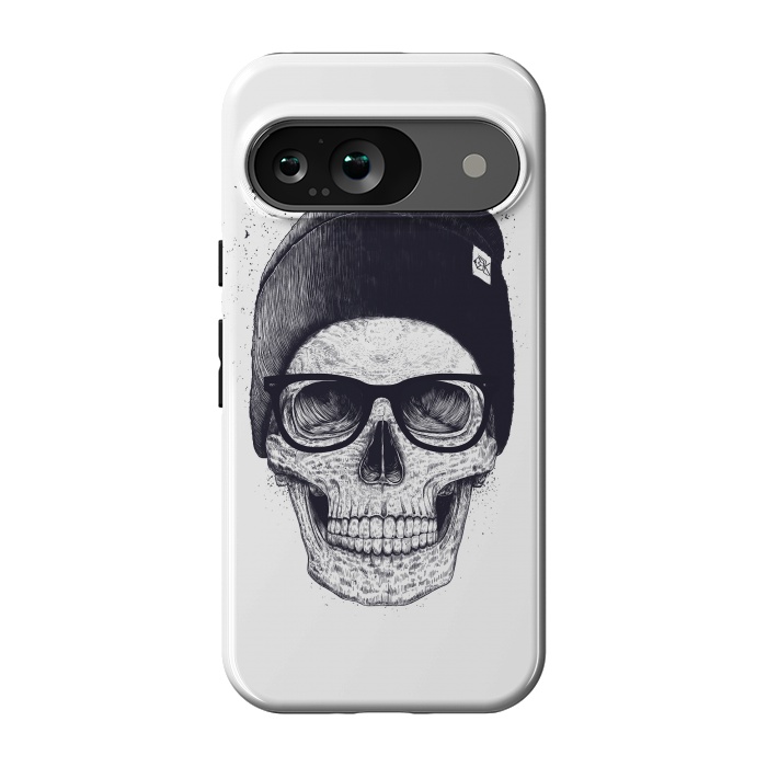 Pixel 9 StrongFit Black skull in hat by kodamorkovkart