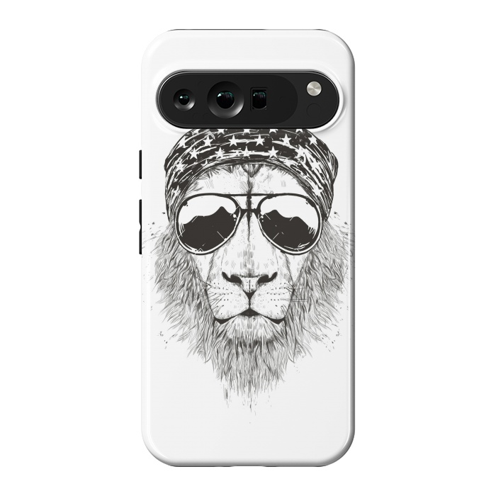 Pixel 9 Pro XL StrongFit Wild lion (bw) by Balazs Solti