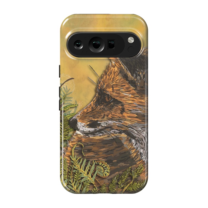 Pixel 9 pro StrongFit Ferny Fox by Lotti Brown