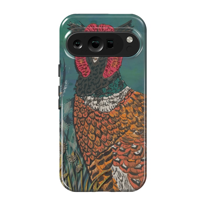 Pixel 9 pro StrongFit Funny Pheasant by Lotti Brown