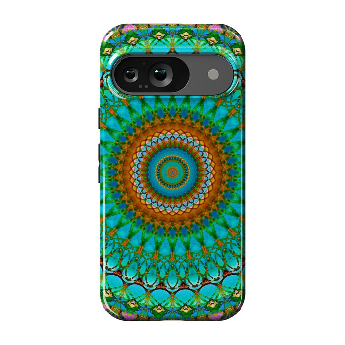 Pixel 9 StrongFit Geometric Mandala G388  by Medusa GraphicArt