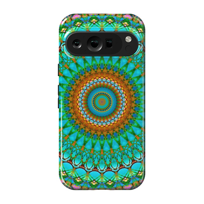 Pixel 9 pro StrongFit Geometric Mandala G388  by Medusa GraphicArt