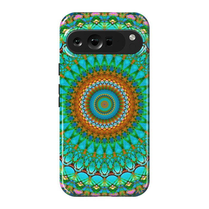 Pixel 9 Pro XL StrongFit Geometric Mandala G388  by Medusa GraphicArt