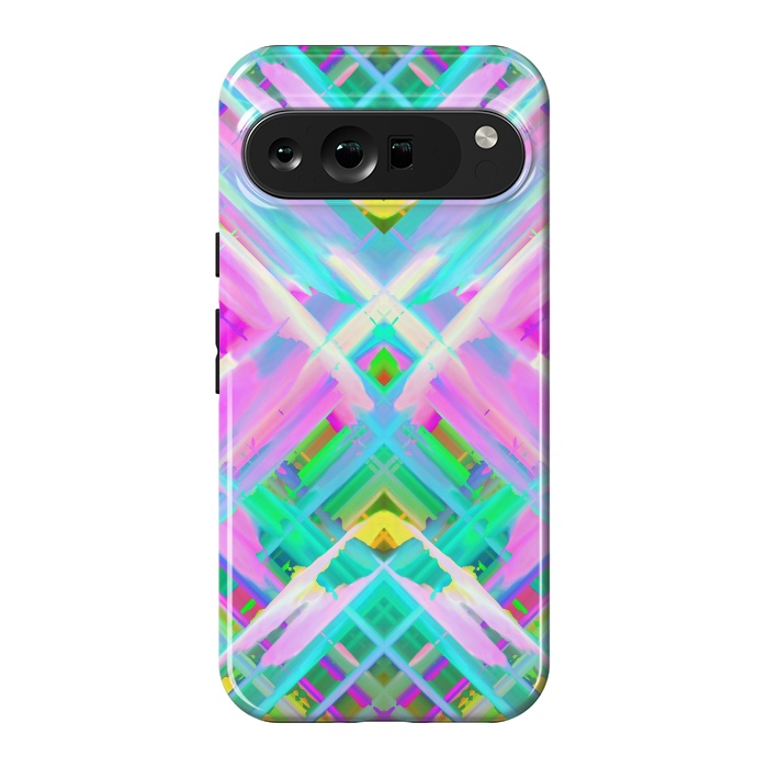 Pixel 9 Pro XL StrongFit Colorful digital art splashing G473 by Medusa GraphicArt