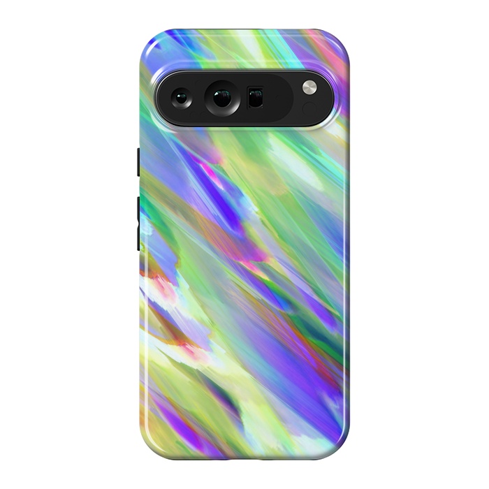 Pixel 9 Pro XL StrongFit Colorful digital art splashing G401 by Medusa GraphicArt