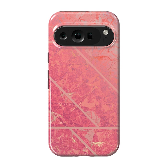 Pixel 9 pro StrongFit Pink Marble Texture G281 by Medusa GraphicArt