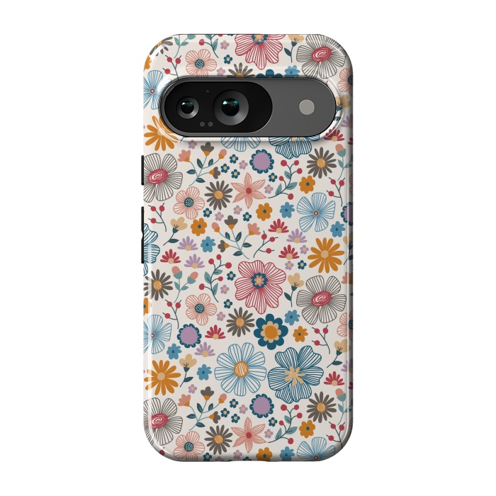 Pixel 9 StrongFit Winter Wild Bloom  by TracyLucy Designs