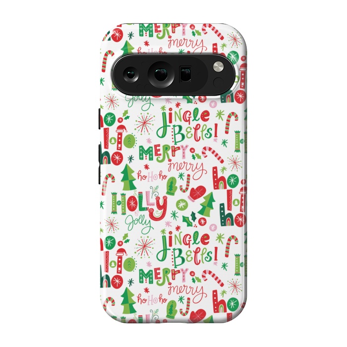 Pixel 9 pro StrongFit Festive Christmas Lettering by Noonday Design