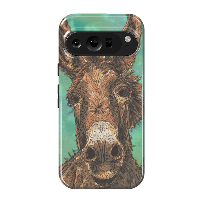 Pixel 9 pro StrongFit Little Brown Donkey by Lotti Brown