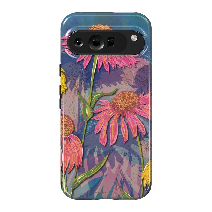 Pixel 9 Pro XL StrongFit Pink Coneflowers by Lotti Brown