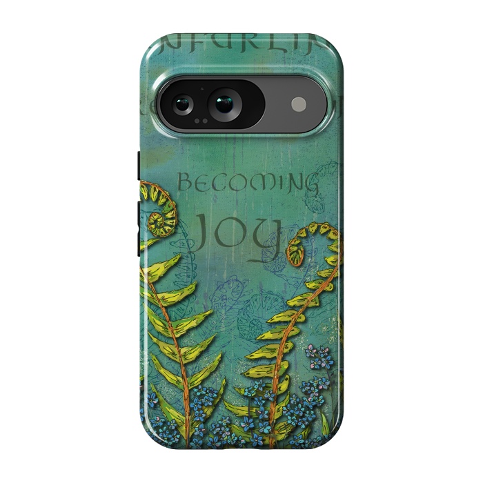 Pixel 9 StrongFit Becoming Joy - Ferns Unfurling by Lotti Brown