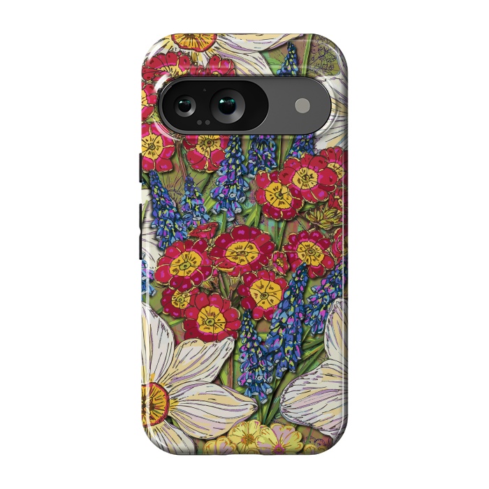 Pixel 9 StrongFit Spring Flowers by Lotti Brown