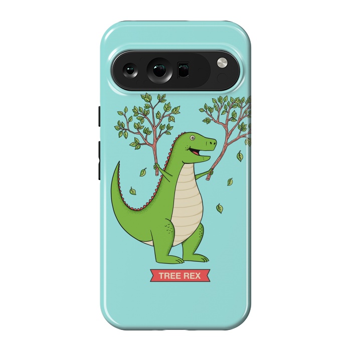 Pixel 9 Pro XL StrongFit Tree Rex Blue Version by Coffee Man