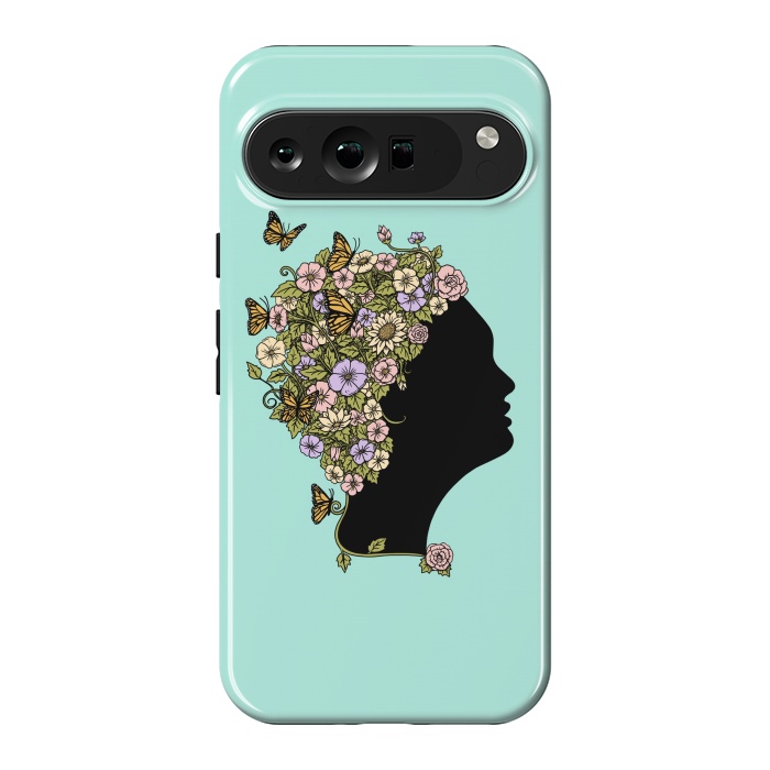 Pixel 9 Pro XL StrongFit Floral lady by Coffee Man