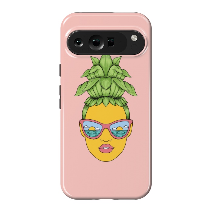 Pixel 9 Pro XL StrongFit Pineapple Girl Pink by Coffee Man