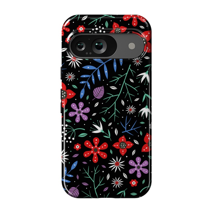 Pixel 9 StrongFit Small Flower Patterns by ArtsCase